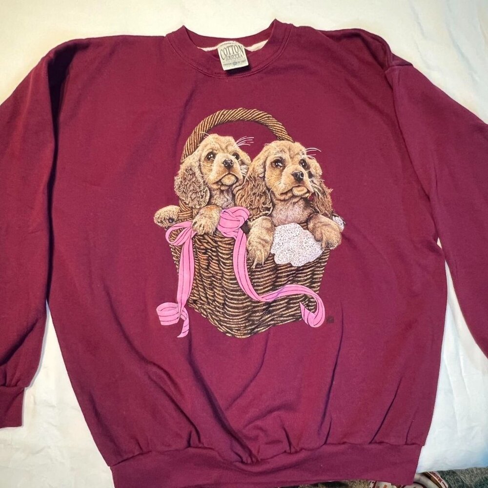 Women's Burgundy and Red Jumper